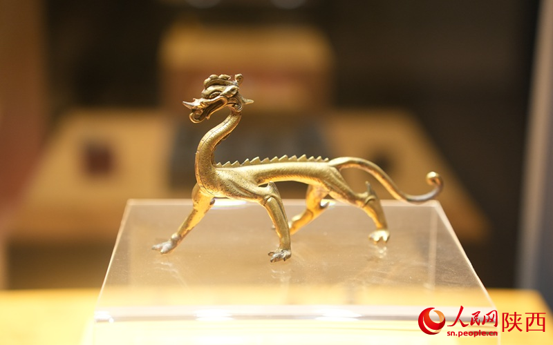 唐代·鎏金走龍。人民網(wǎng)記者 李志強(qiáng)攝